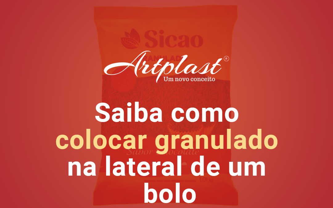 Saiba como colocar granulado na lateral de um bolo