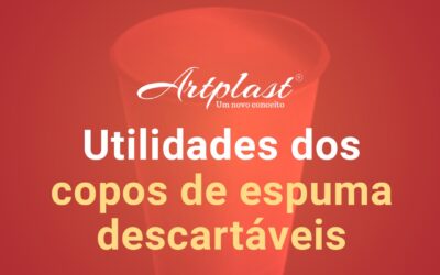 Utilidades dos copos de espuma descartáveis